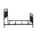 Vintage Series King Metal Bed in Navy