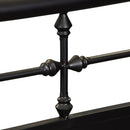 Vintage Series Full Metal Bed in Black