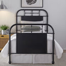 Vintage Series Full Metal Bed in Black image