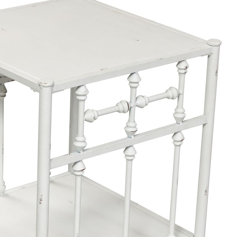 Liberty Furniture Vintage Series Open Nightstand in Antique White