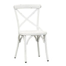 Liberty Furniture Vintage Series X Back Side Chair in Antique White (Set of 2)