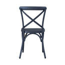 Liberty Furniture Vintage Series X Back Side Chair in Navy (Set of 2)