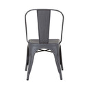Liberty Furniture Vintage Series Bow Back Side Chair in Grey (Set of 2)