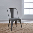 Liberty Furniture Vintage Series Bow Back Side Chair in Grey (Set of 2)
