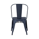 Liberty Furniture Vintage Series Bow Back Side Chair in Navy (Set of 2)