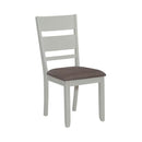 Liberty Furniture Brook Bay Slat Back Uph Side Chair (Set of 2) in Textured White image
