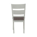 Liberty Furniture Brook Bay Slat Back Uph Side Chair (Set of 2) in Textured White
