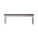 Liberty Furniture Brook Bay Uph Dining Bench in Textured White