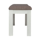 Brook Bay Uph Dining Bench in Textured White image