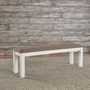 Liberty Furniture Brook Bay Uph Dining Bench in Textured White