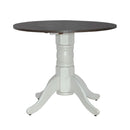 Liberty Furniture Brook Bay Drop Leaf Table in Textured White image