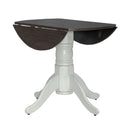 Liberty Furniture Brook Bay Drop Leaf Table in Textured White