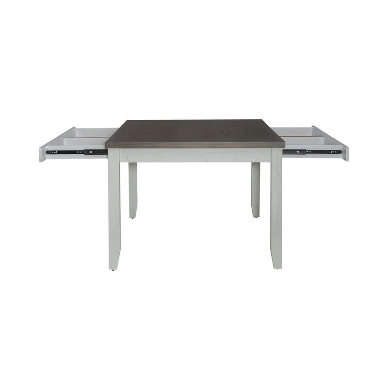Liberty Furniture Brook Bay Rectangular Leg Table in Textured White 182-CD-RLS