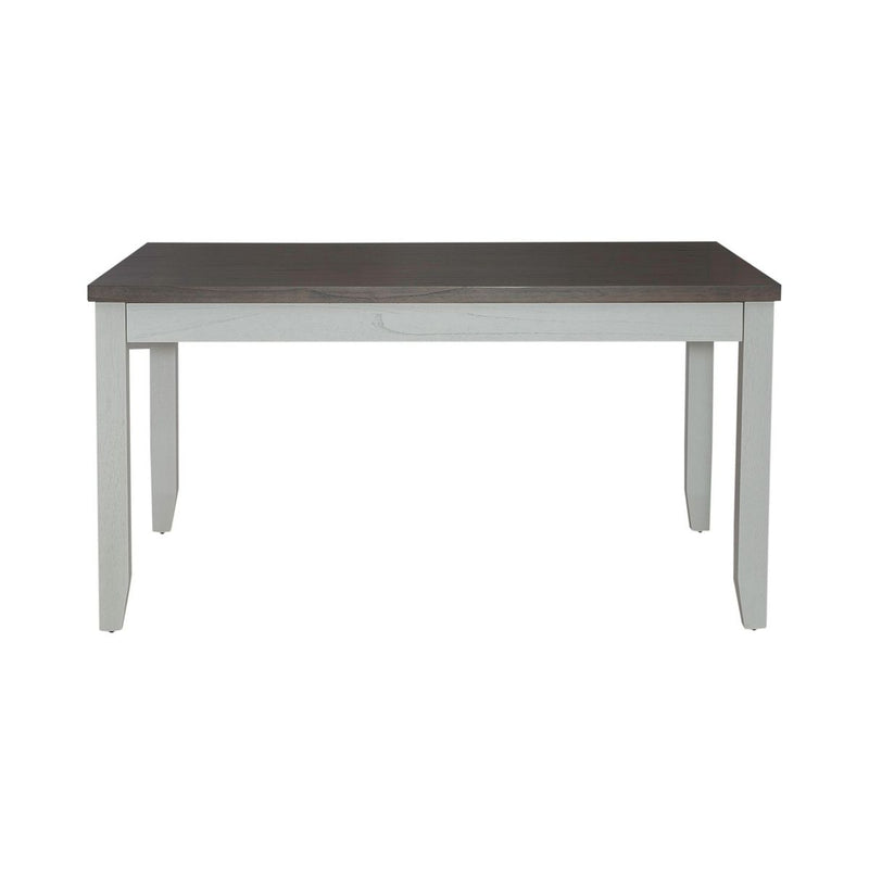 Liberty Furniture Brook Bay Rectangular Leg Table in Textured White 182-CD-RLS