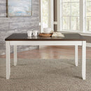 Liberty Furniture Brook Bay Rectangular Leg Table in Textured White 182-CD-RLS