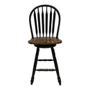 Carolina Crossing Windsor Swivel Counter Chair - Black