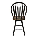 Carolina Crossing Windsor Swivel Counter Chair - Black