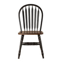 Liberty Furniture Carolina Crossing Windsor Side Chair in Black (Set of 2) image