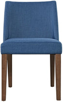 Liberty Furniture Space Saver Nido Chair (Blue) in Satin Walnut (Set of 2) image