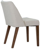 Liberty Furniture Space Saver Nido Chair (Light Tan) in Satin Walnut (Set of 2)