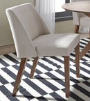 Liberty Furniture Space Saver Nido Chair (Light Tan) in Satin Walnut (Set of 2)