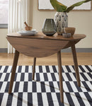 Liberty Furniture Space Saver Drop Leaf Table in Satin Walnut