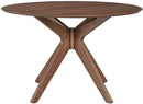 Liberty Furniture Space Saver Round Pedestal Table in Satin Walnut image
