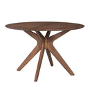 Space Saver Round Pedestal Table in Satin Walnut image
