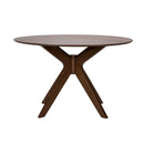 Space Saver Round Pedestal Table in Satin Walnut image