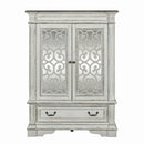 Abbey Park Mirrored Door Chest in Antique White image