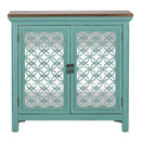 Kensington 2 Door Accent Cabinet in Turquoise