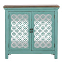 Liberty Furniture Kensington 2 Door Accent Cabinet in Turquoise image