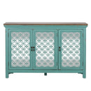 Kensington 3 Door Accent Cabinet in Turquoise
