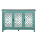 Liberty Furniture Kensington 3 Door Accent Cabinet in Turquoise image