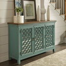 Liberty Furniture Kensington 3 Door Accent Cabinet in Turquoise