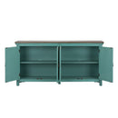 Kensington 4 Door Accent Cabinet in Turquoise
