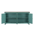 Liberty Furniture Kensington 4 Door Accent Cabinet in Turquoise