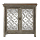 Liberty Furniture Westridge 2 Door Accent Cabinet in Wire Brushed Gray and White image