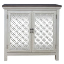 Liberty Furniture Westridge 2 Door Accent Cabinet in Wire Brushed Gray and White image