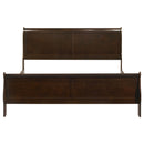 Louis Philippe Sleigh Panel Bed
