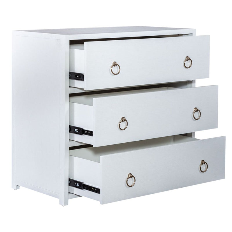 Liberty Furniture Midnight Accent Cabinet in Wire Brushed White
