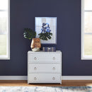 Liberty Furniture Midnight Accent Cabinet in Wire Brushed White