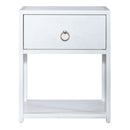 Liberty Furniture Midnight 1 Shelf Accent Table in Wire Brushed White image