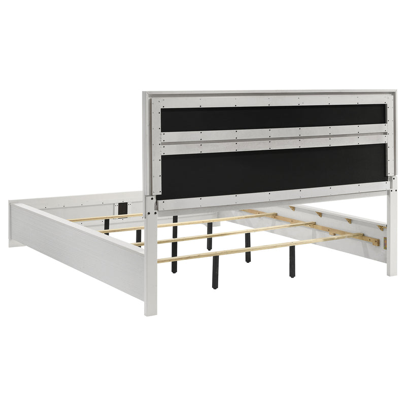 Miranda California King, E.King, Queen, Full, & Twin Bed Black & White