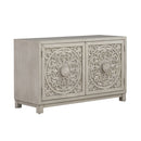 Sundance 2 Door Accent Cabinet in Antique Linen