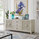 Liberty Furniture Sundance 2 Door 3 Drawer Accent Cabinet in Antique Linen image