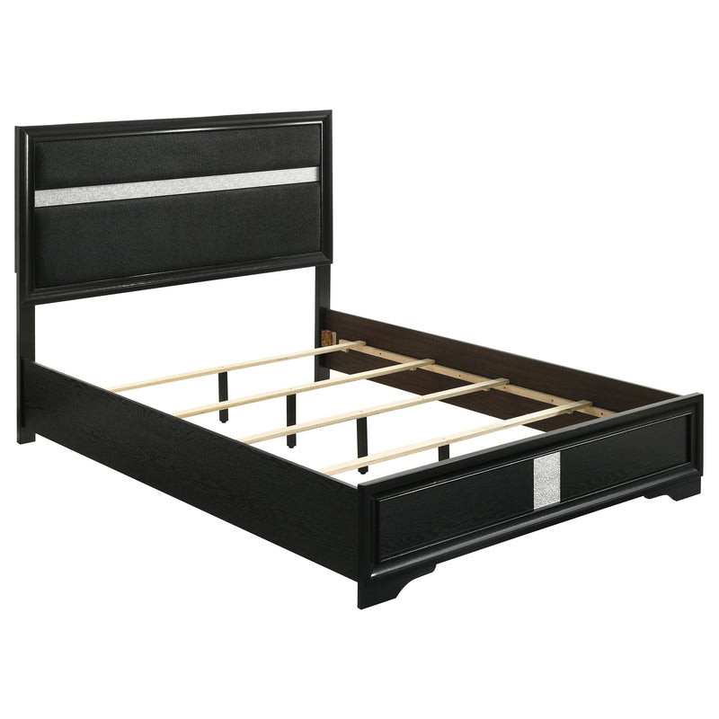 Miranda California King, E.King, Queen, Full, & Twin Bed Black & White