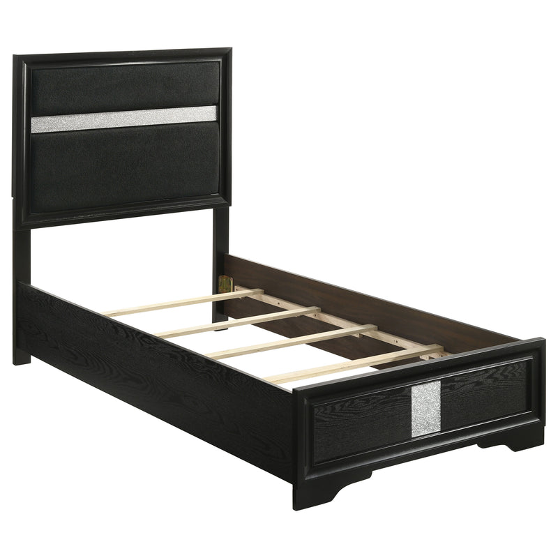 Miranda California King, E.King, Queen, Full, & Twin Bed Black & White