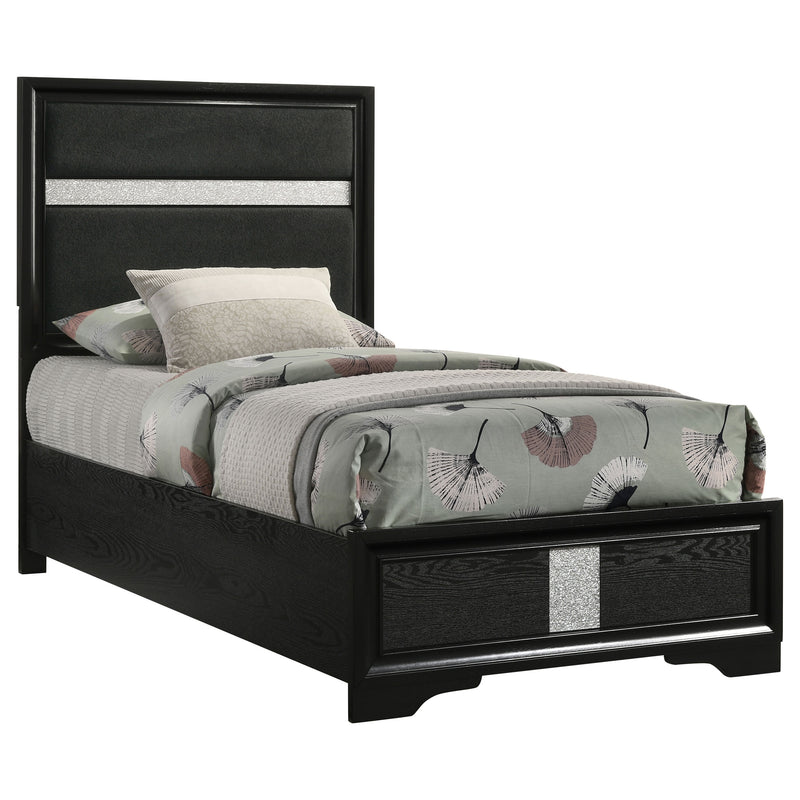 Miranda California King, E.King, Queen, Full, & Twin Bed Black & White