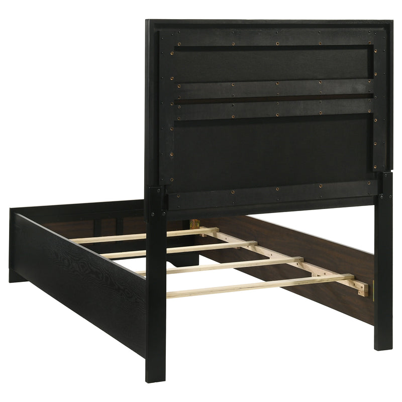 Miranda California King, E.King, Queen, Full, & Twin Bed Black & White